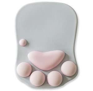 best gifts for cat lovers, Cat Paw Mouse Pad with Wrist Support