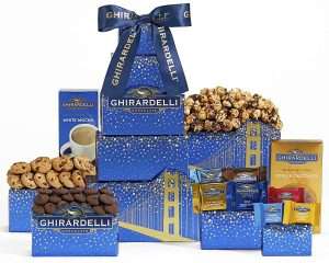chocolate gifts, Ghirardelli Tower Gift Tower