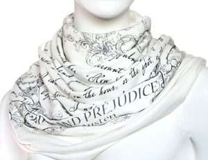 gifts for book lovers, Literary Book Scarf