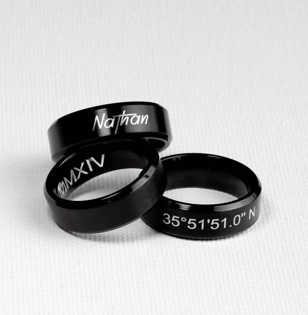 Elegant Black Ring, valentines day gift for boyfriend