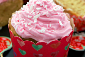 Vegan Vanilla Cupcakes with Perfectly Pink Beet-Dyed Coconut Cream Frosting