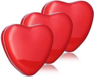 heart shaped tin boxes