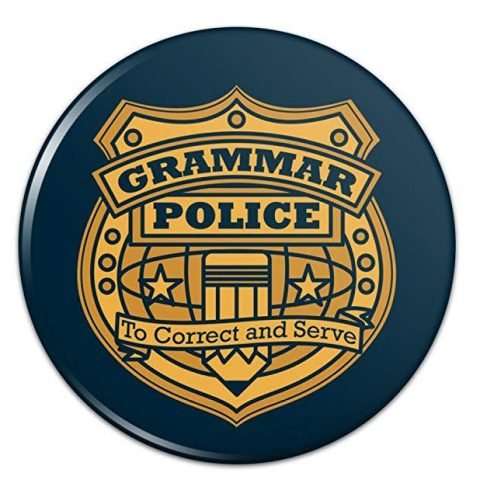 Grammar Police Badge