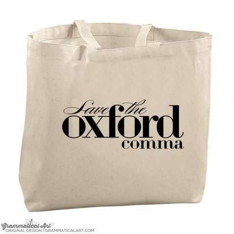 Save the Oxford Comma Tote Bag