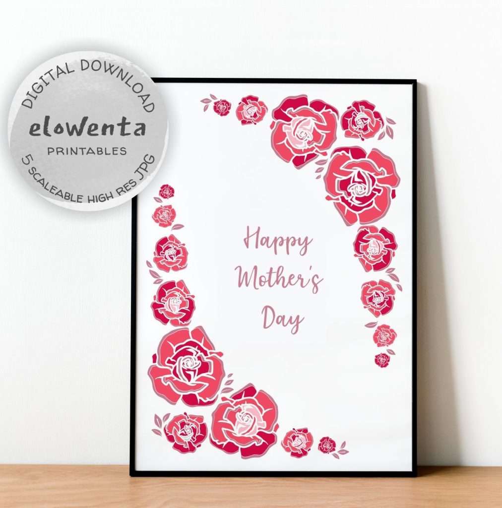 Mother's Day Rose Printable