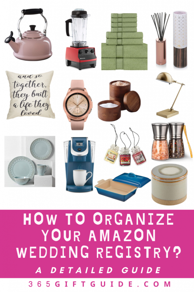 How to organize your Amazon wedding registry
