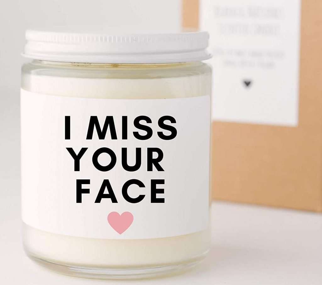 I Miss Your Face Candle Quarantine Gift