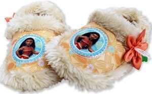 Moana Girl's Plush A-Line Slippers 