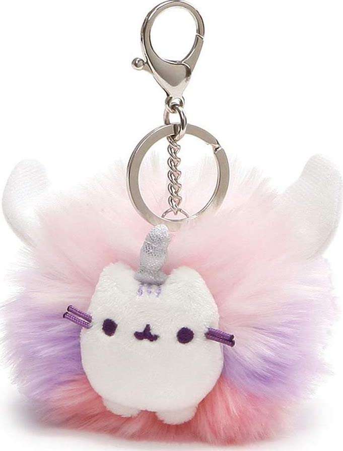 Pusheen Super Pusheenicorn Unicorn Cat Plush Pom Deluxe Keychain
