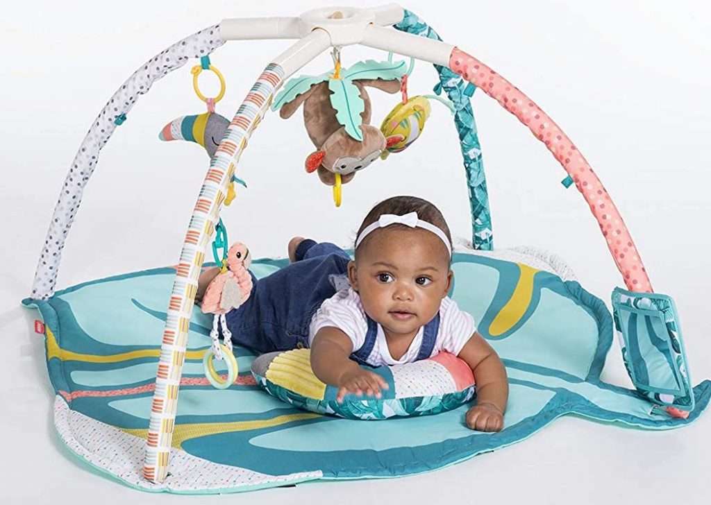 Infantino Twist and Fold Activity Gym vintage girl