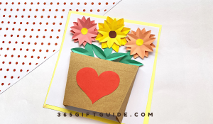 DIY Valentine’s Day Craft, Paper Flower Vase