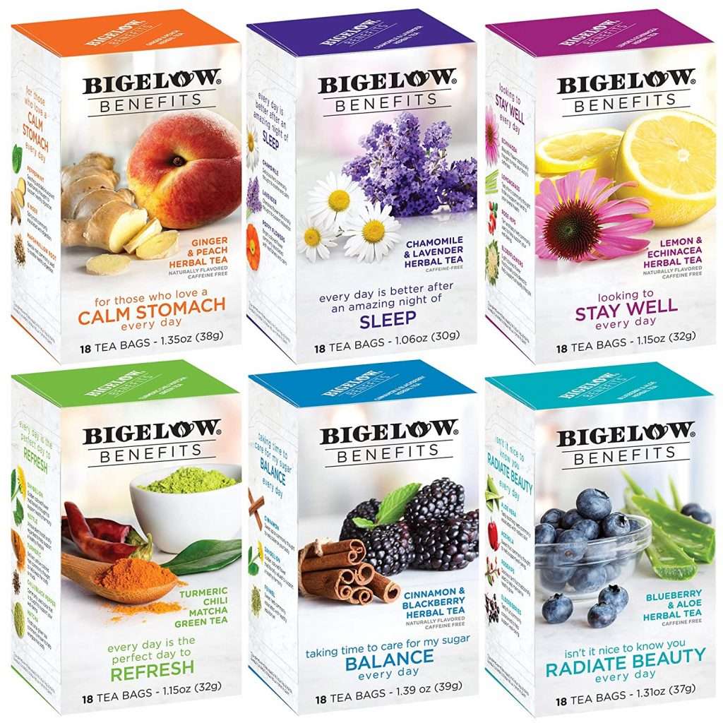 Bigelow Tea Benefits Wellness Teabag Variety Pack
