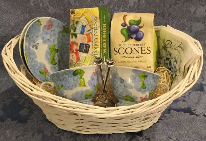 Hydrangea Tea Gift Basket