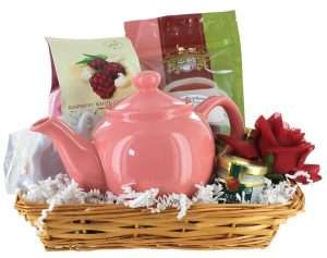 Purely Pink Tea Gift Basket