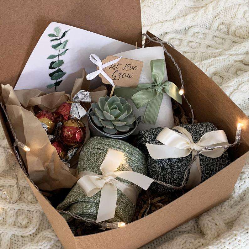 Let Love Grow Hygge Succulent Gift Box
