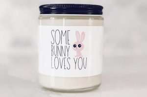Some Bunny Loves You Easter Candle