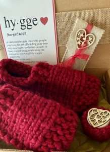 Hygge Heart Knit Sock Box