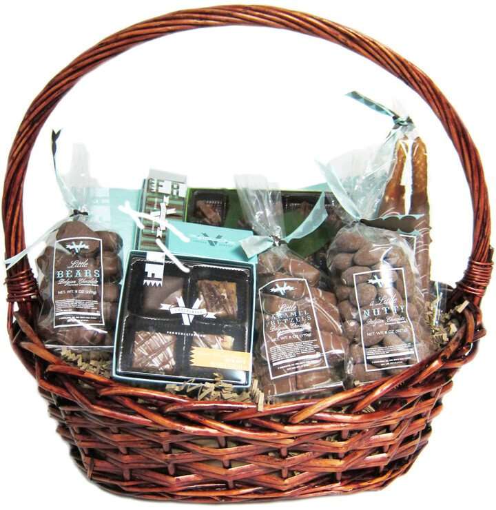 V Chocolates Giving Basket