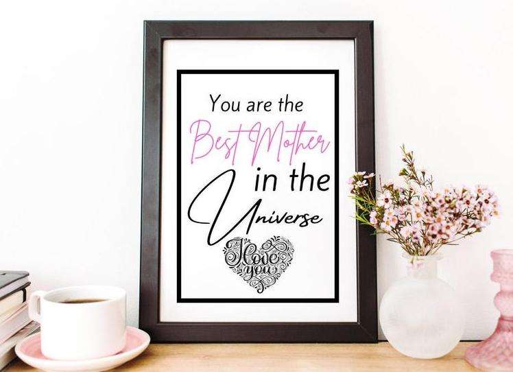 Word Art Print Mother’s Day Frame