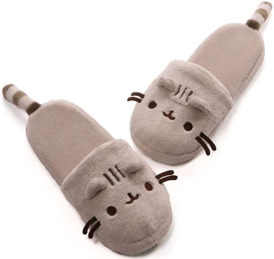 Pusheen Cat Plush Stuffed Animal Slippers