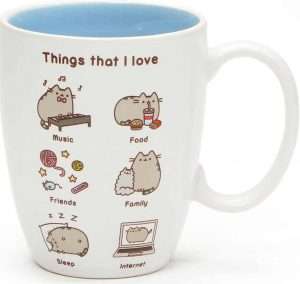 Things Pusheen Loves Stoneware Coffee Mug