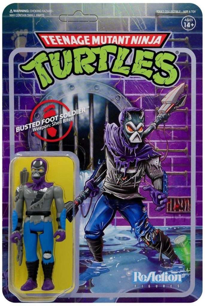 Super7 Teenage Mutant Ninja Turtles Foot Soldier Reaction Figure