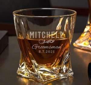 Groomsmen Personalized Heavy Glass Tumbler