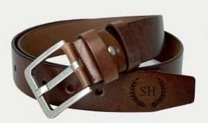 Personalised Men's Leather Belt