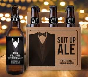 Will You Be My Groomsman Beer Labels