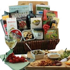 Charcuterie-Wine-Cheese-Gift-Basket